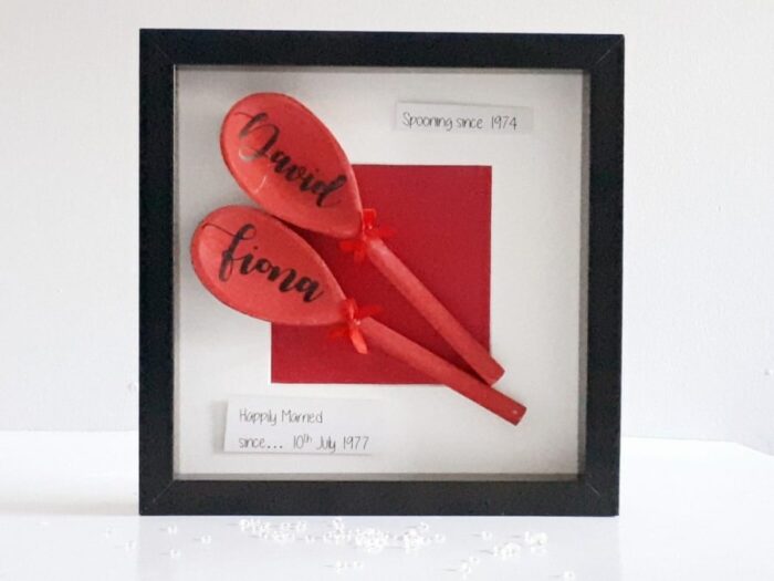 Spooning since – Ruby wedding anniversary