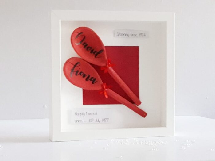 Spooning since – Ruby wedding anniversary