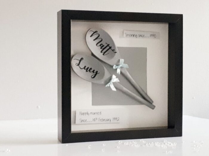 Spooning since – Silver wedding anniversary gift