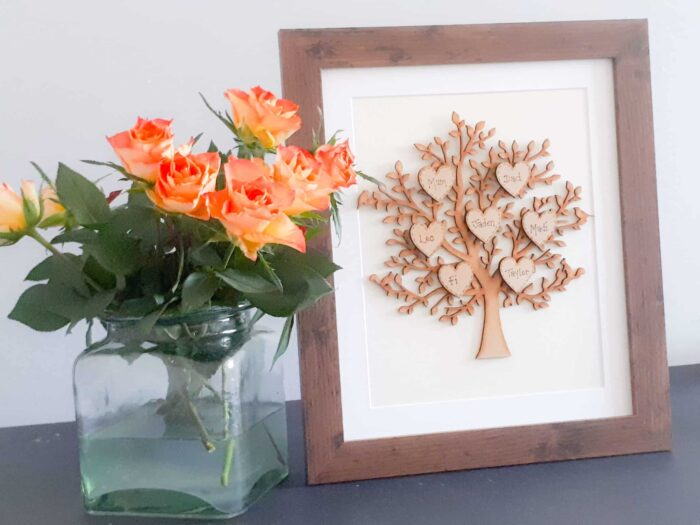 Vintage family tree Gift frame