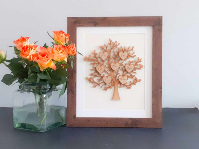 Vintage family tree Gift frame