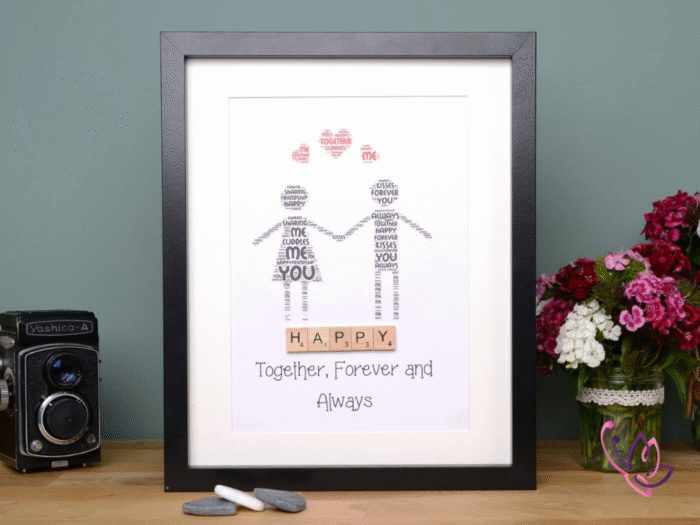 forever and always frame black