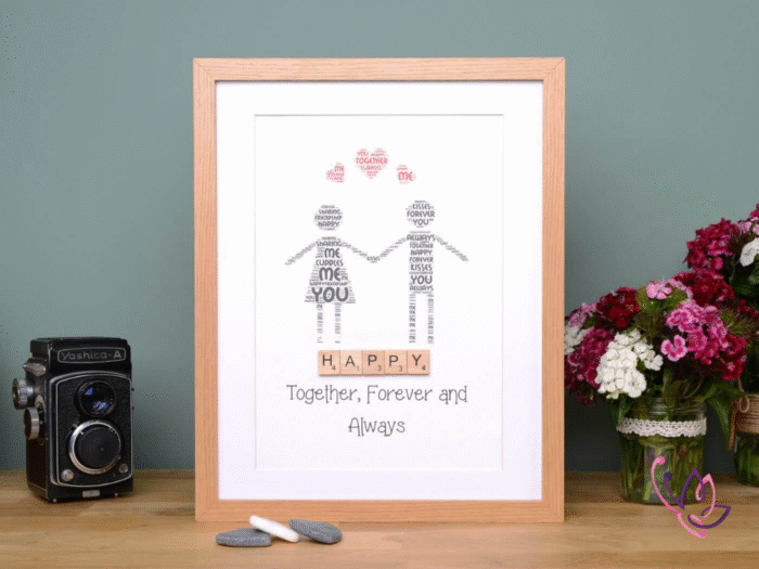 forever and always frame wooden