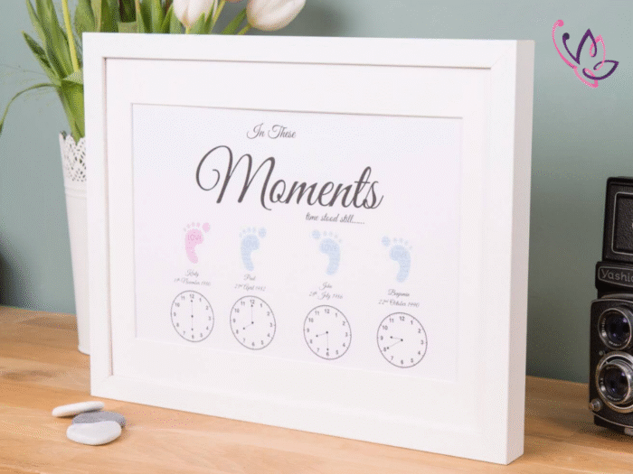 in these moments white frame