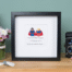lego superhero wedding frame black