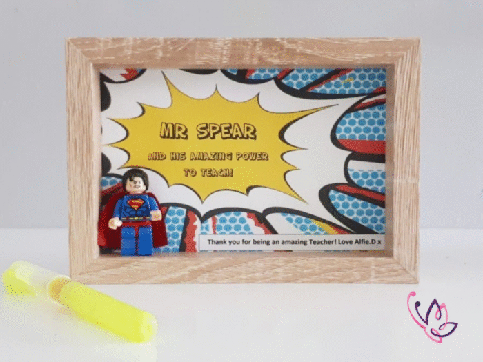 personalised teacher superhero gift superman