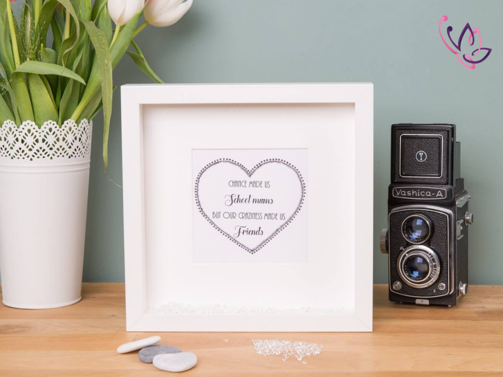 School mums gift frame 3 school mums white