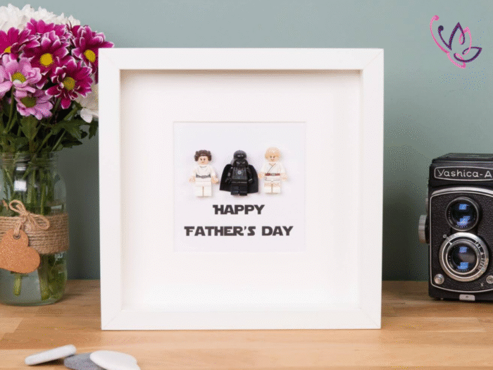 star wars lego frame white