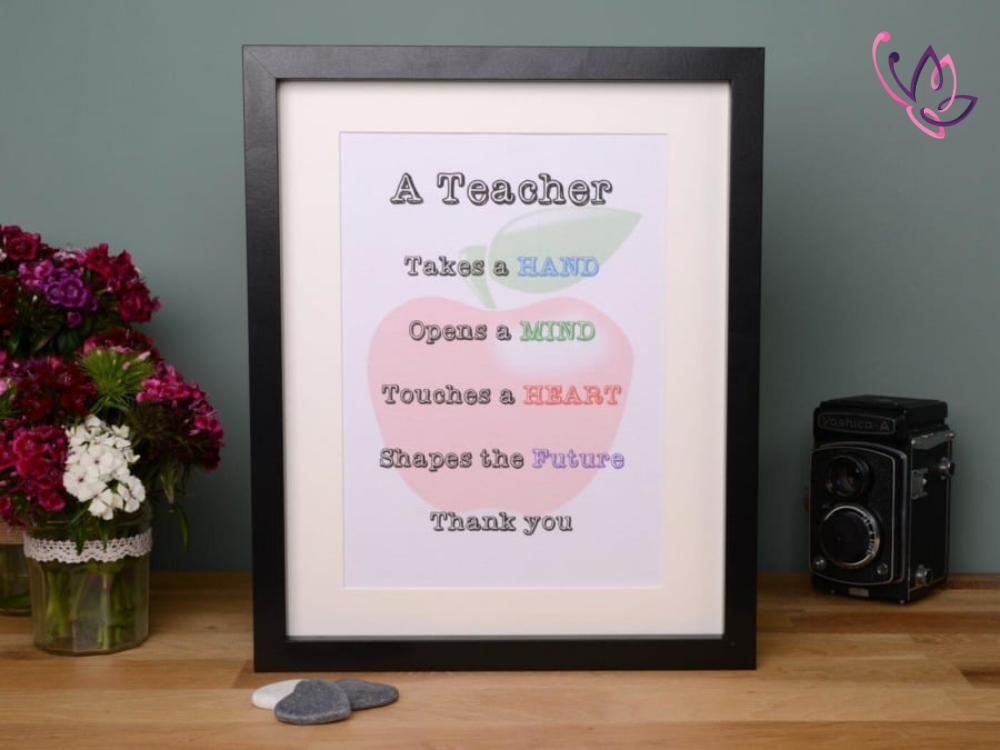 Teacher gift frame 2 teacher gift frame black