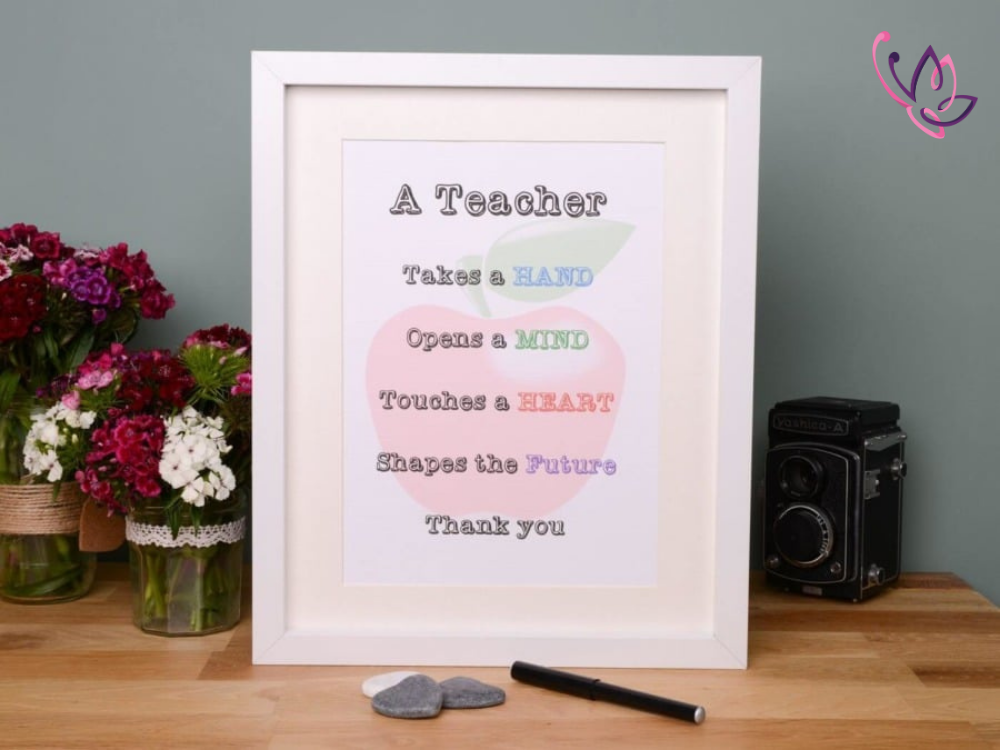 Teacher gift frame 3 teacher gift frame white