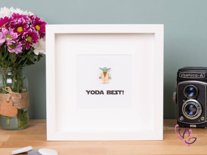 yoda best star wars lego frame white