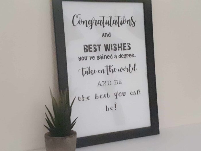 Graduation gift frame