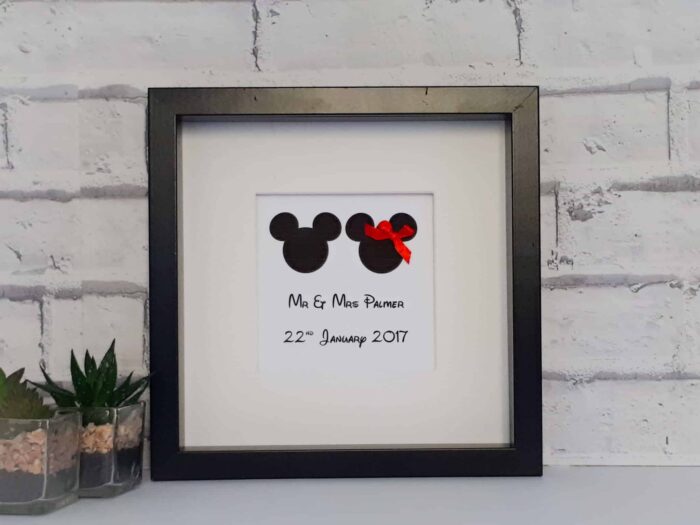 Minnie and Mickey gift frame