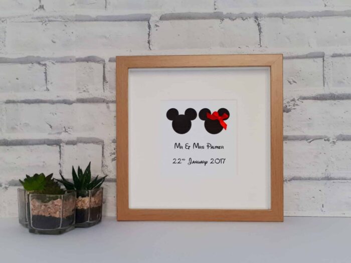 Minnie and Mickey gift frame