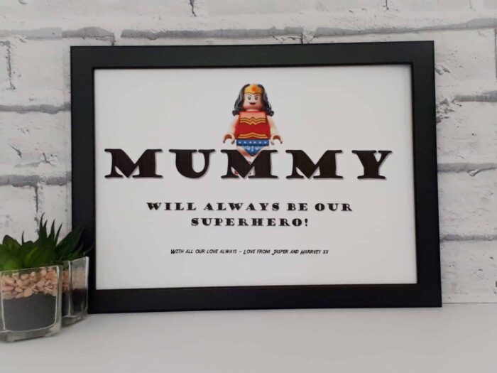 Printed Superhero frame (for her)