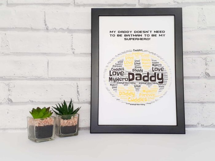 Batman word art print