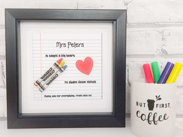 It takes a big heart gift frame