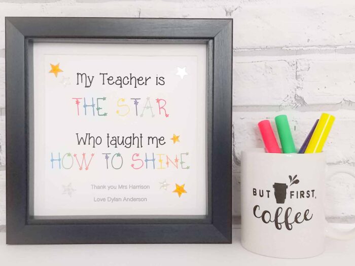My teacher is a star gift frame