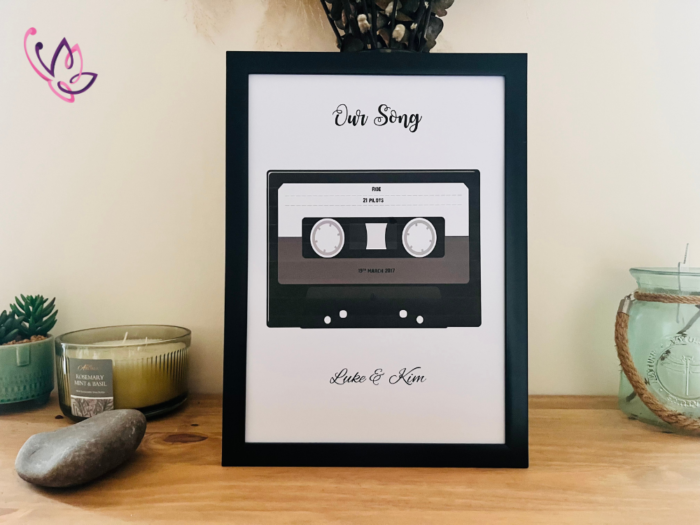 retro cassette black