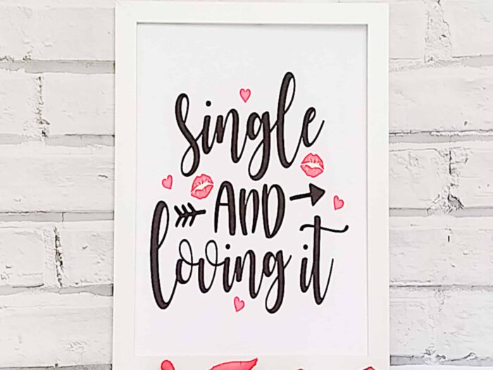 single and loving it frame