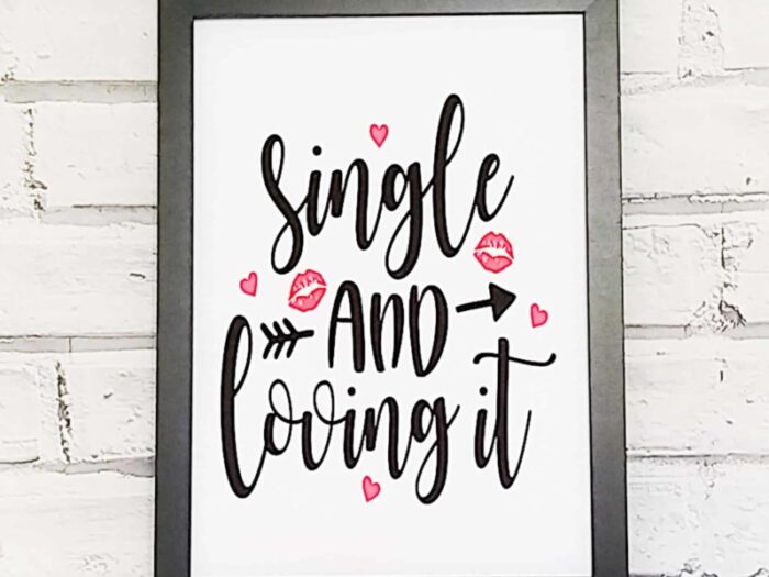 single and loving it frame