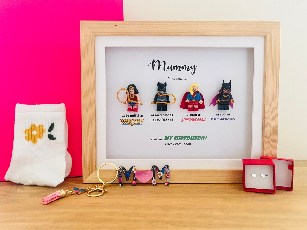 Superhero female gift bundle 2 superhero bundle wooden