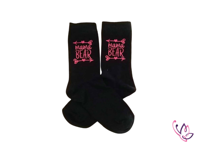 mama bear socks pink