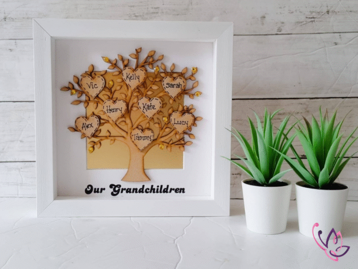 grandchildren family tree white