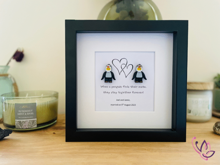 penguin frame black