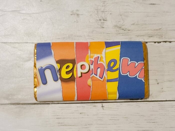 personalised nephew chocolate bar