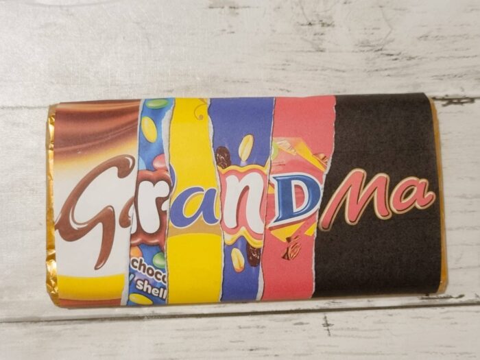 personalised grandma chocolate bar