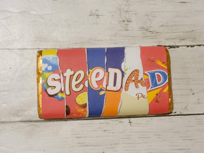 personalised stepdad chocolate bar