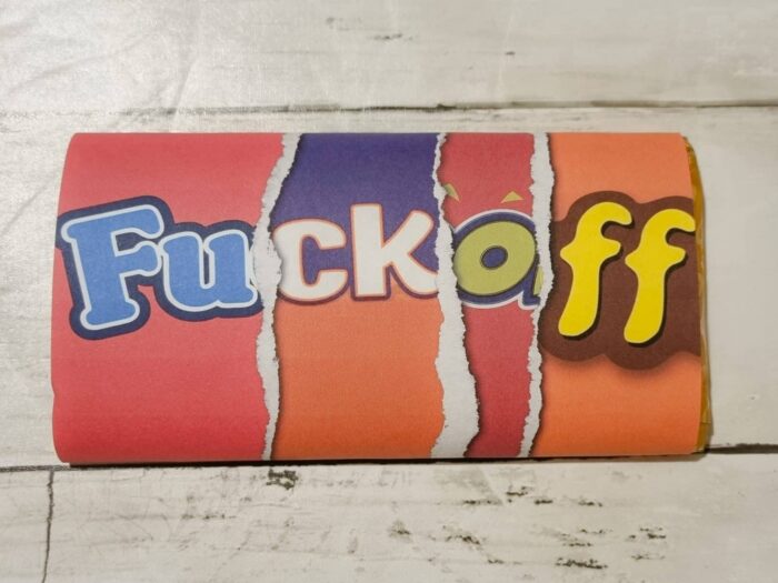 offensive chocolate bar - fuckoff