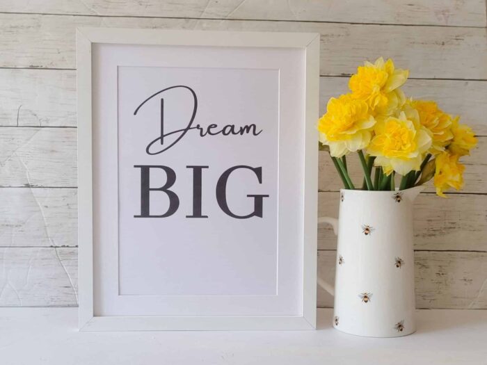 Dream Big framed print