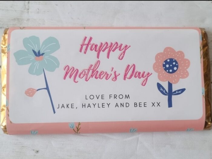 personalised mothers day chocolate bar
