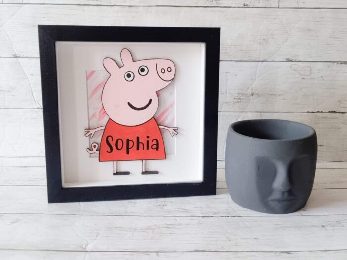 personalised peppa pig gift frame