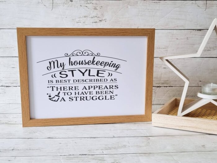 my house keeping style print