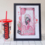 halloween print black frame
