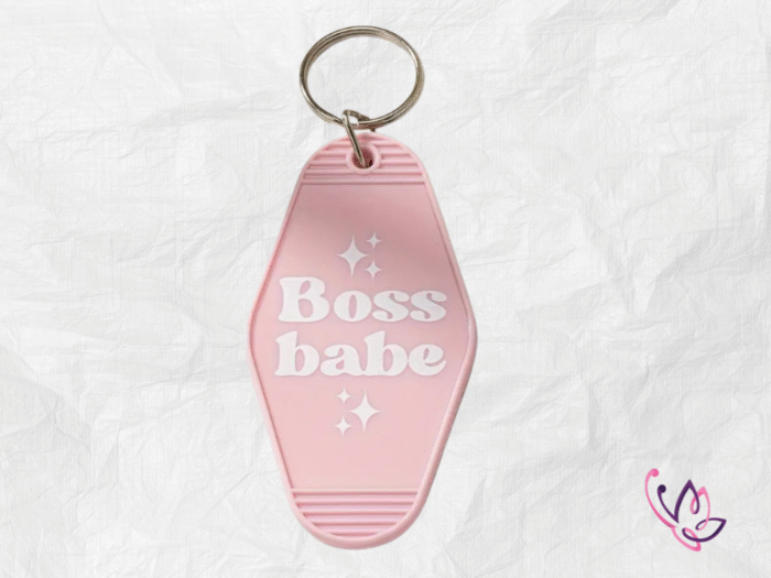 boss babe keyring