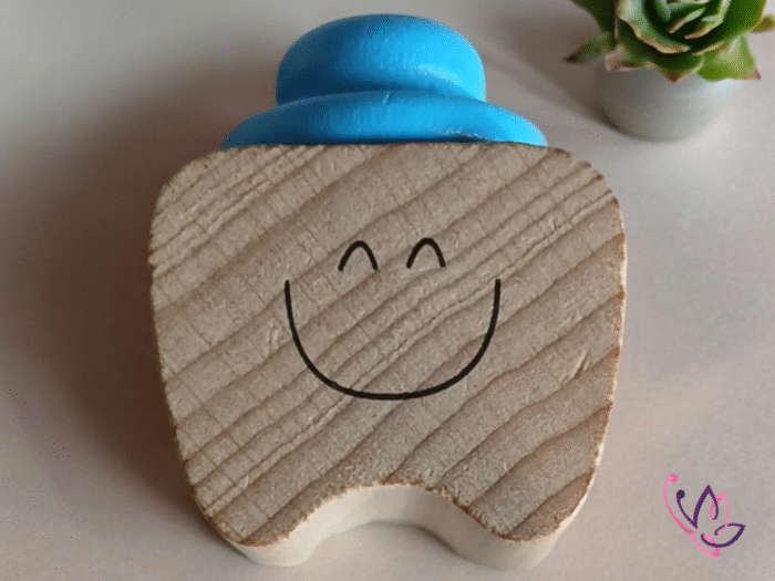 tooth fairy pot blue