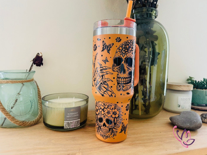40oz skull cold cup