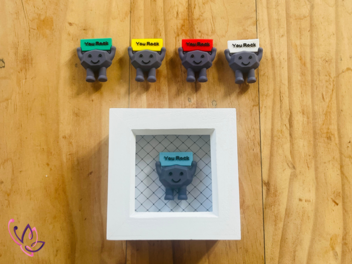 you rock gift frame with options
